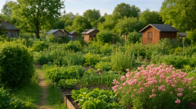 Ogródki działkowe i zielone enklawy Wawra